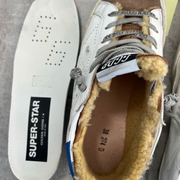 Size 38 Golden Goose Super Star with shearling - Picture 3 of 6